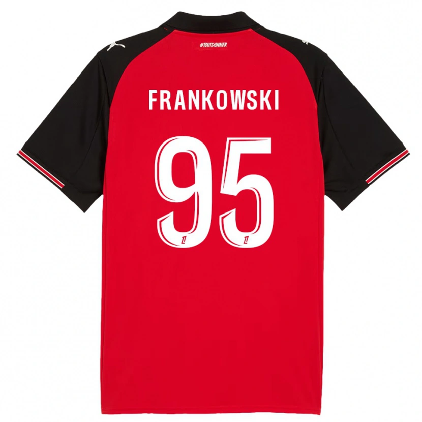 Danxen Niño Camiseta Przemyslaw Frankowski #95 Rojo Negro 1ª Equipación 2025/26 La Camisa México