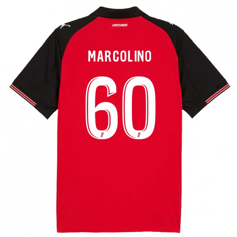Danxen Niño Camiseta Henrick Do Marcolino #60 Rojo Negro 1ª Equipación 2025/26 La Camisa México