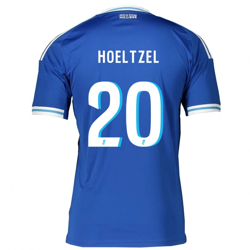 Danxen Niño Camiseta Mégane Hoeltzel #20 Azul Blanco 1ª Equipación 2025/26 La Camisa México