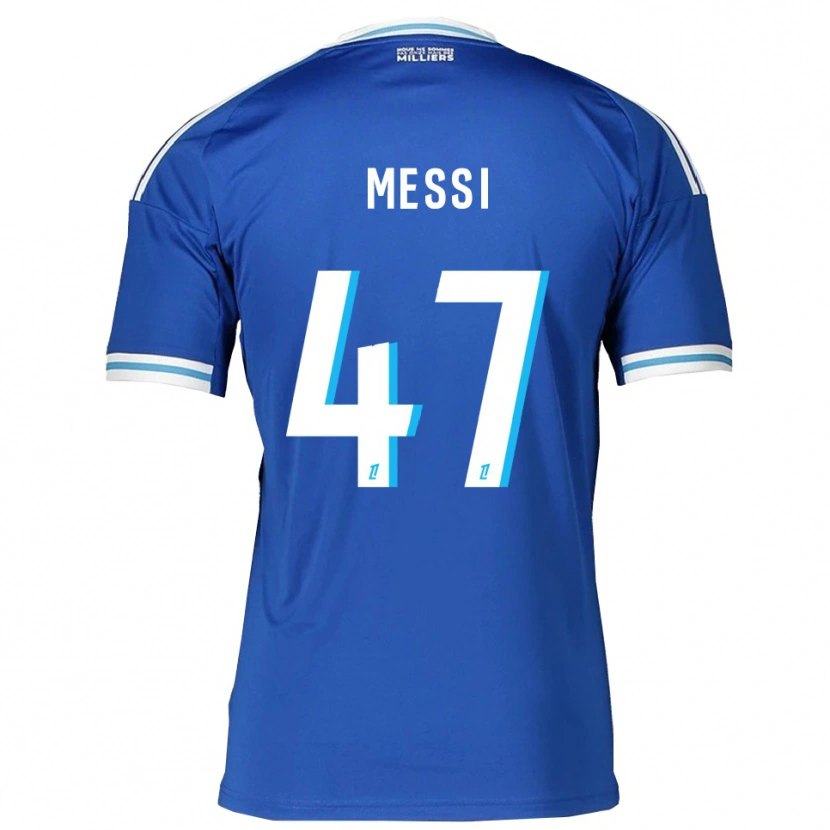 Danxen Niño Camiseta Rayane Messi #47 Azul Blanco 1ª Equipación 2025/26 La Camisa México