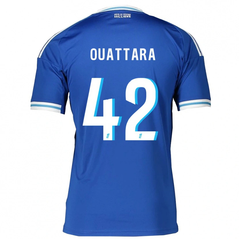 Danxen Niño Camiseta Abdoul Ouattara #42 Azul Blanco 1ª Equipación 2025/26 La Camisa México