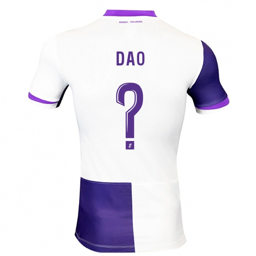 Danxen Niño Camiseta Elyess Dao #0 Morado Blanco 1ª Equipación 2025/26 La Camisa México