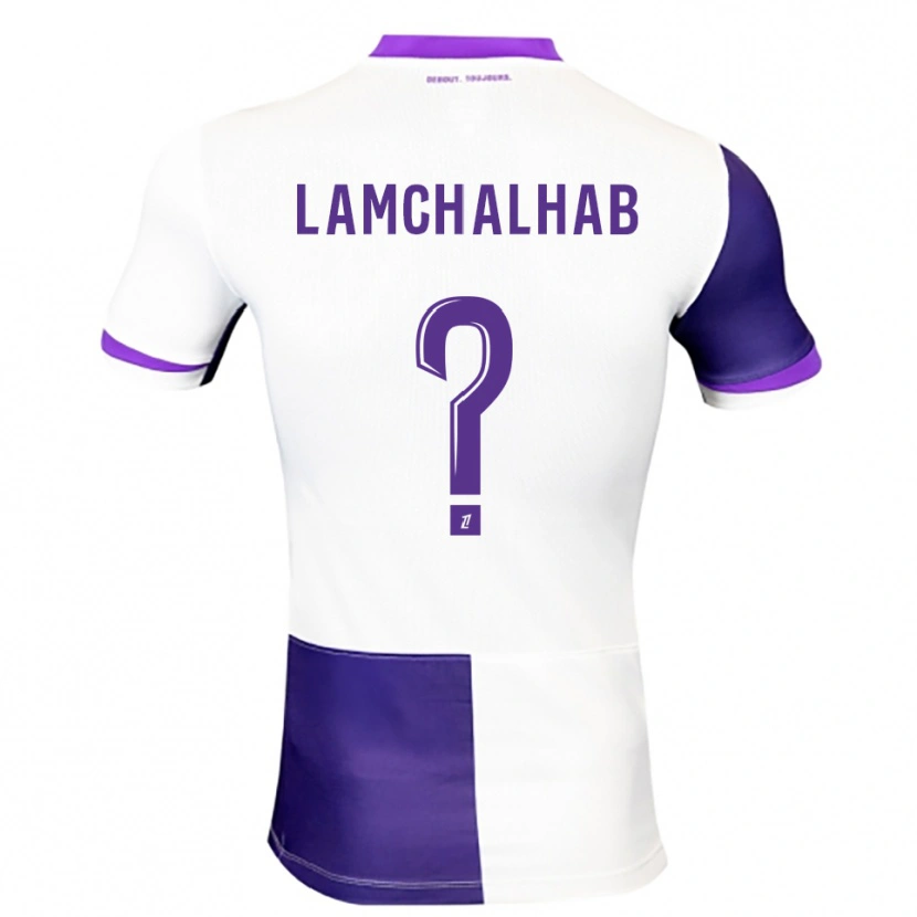 Danxen Niño Camiseta Merwan Lamchalhab #0 Morado Blanco 1ª Equipación 2025/26 La Camisa México