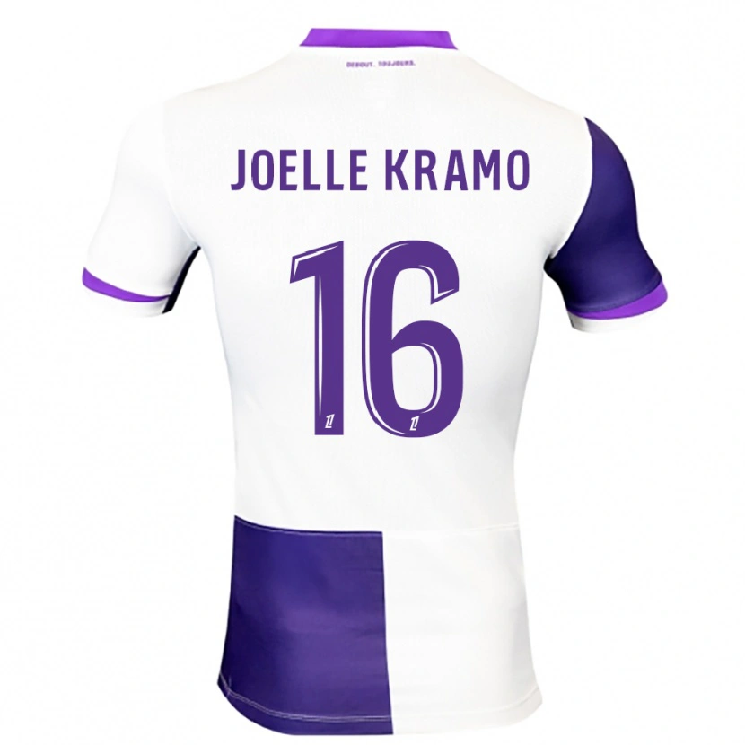 Danxen Niño Camiseta Marie Joelle Kramo #16 Morado Blanco 1ª Equipación 2025/26 La Camisa México
