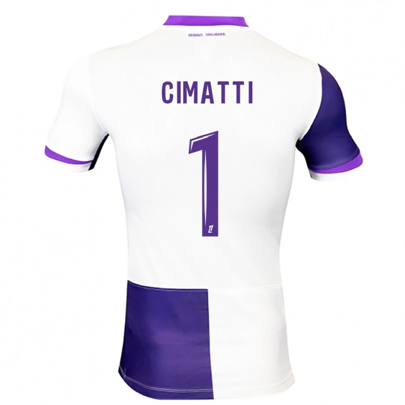Danxen Niño Camiseta Marie Cimatti #1 Morado Blanco 1ª Equipación 2025/26 La Camisa México