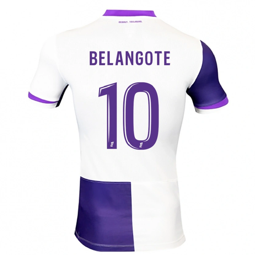 Danxen Niño Camiseta Aël Belangote #10 Morado Blanco 1ª Equipación 2025/26 La Camisa México