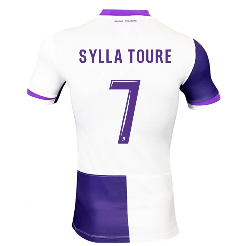 Danxen Niño Camiseta Ismael Sylla Touré #7 Morado Blanco 1ª Equipación 2025/26 La Camisa México