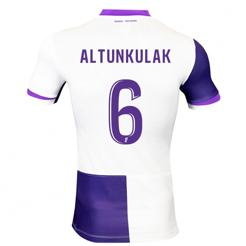 Danxen Niño Camiseta Selen Altunkulak #6 Morado Blanco 1ª Equipación 2025/26 La Camisa México