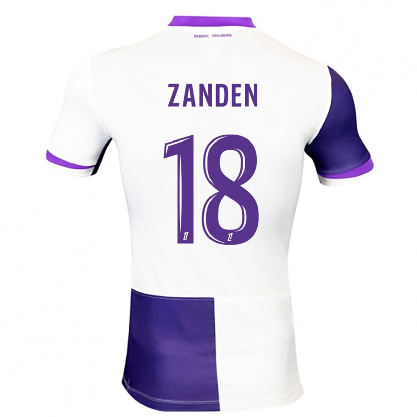 Danxen Niño Camiseta Oliver Zandén #18 Morado Blanco 1ª Equipación 2025/26 La Camisa México