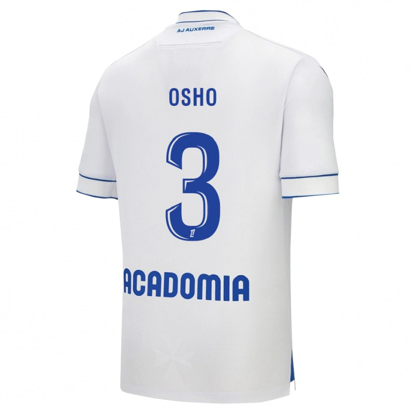 Danxen Niño Camiseta Gabriel Osho #3 Blanco Azul 1ª Equipación 2025/26 La Camisa México