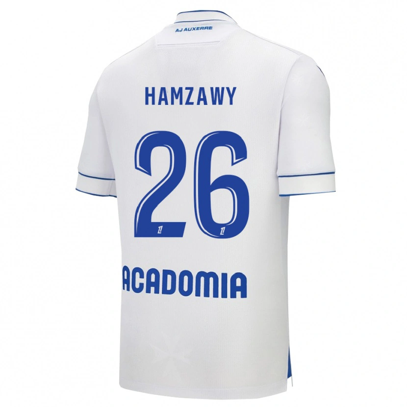Danxen Niño Camiseta Radwan Hamzawy #26 Blanco Azul 1ª Equipación 2025/26 La Camisa México