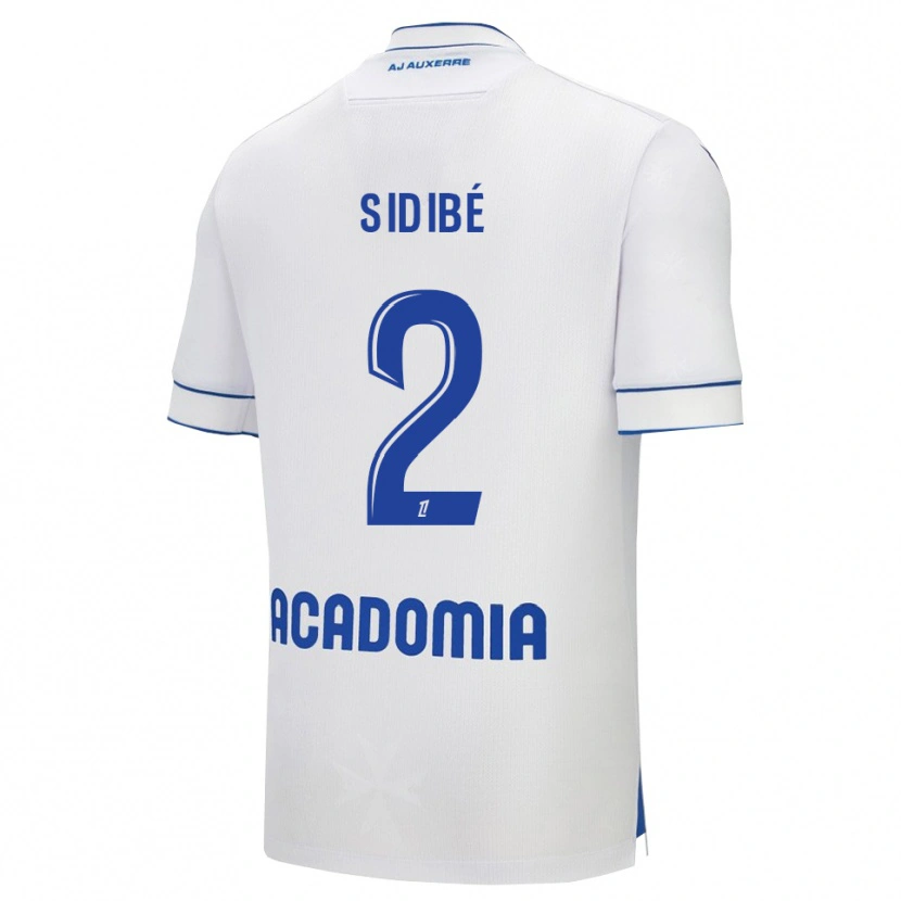 Danxen Niño Camiseta Ismaël Sidibé #2 Blanco Azul 1ª Equipación 2025/26 La Camisa México