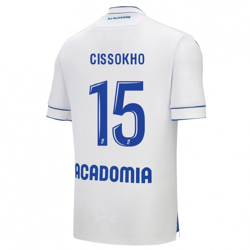 Danxen Niño Camiseta Mamoudou Cissokho #15 Blanco Azul 1ª Equipación 2025/26 La Camisa México