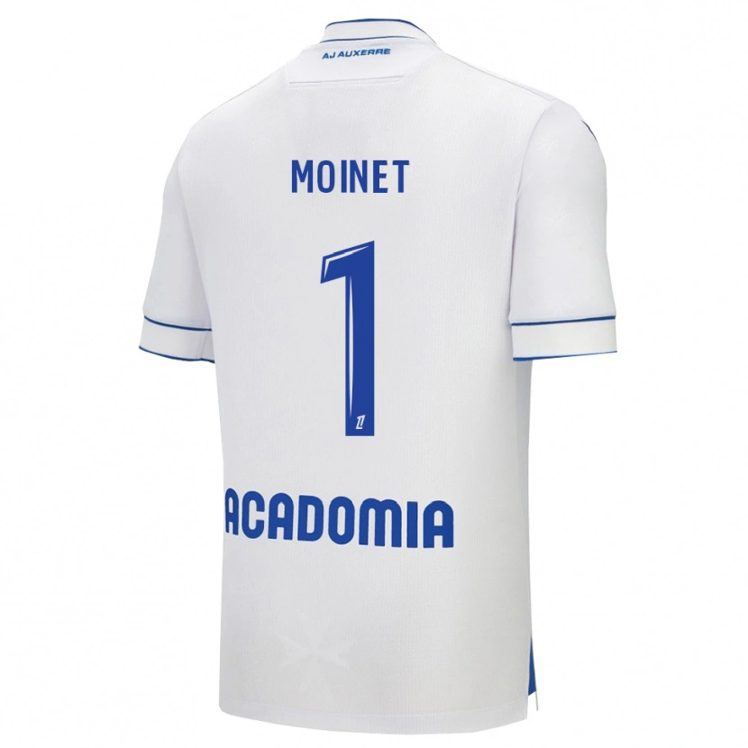 Danxen Niño Camiseta Victor Moinet #1 Blanco Azul 1ª Equipación 2025/26 La Camisa México
