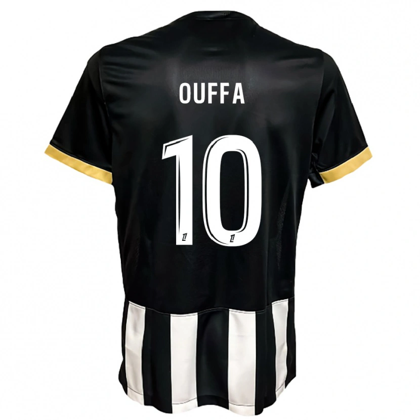 Danxen Niño Camiseta Rayan Ouffa #10 Negro Blanco 1ª Equipación 2025/26 La Camisa México