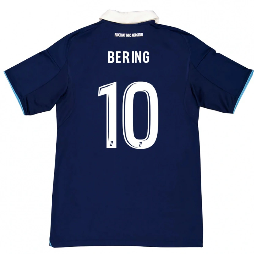 Danxen Niño Camiseta Aymerick Bering #10 Azul Oscuro Blanco 1ª Equipación 2025/26 La Camisa México