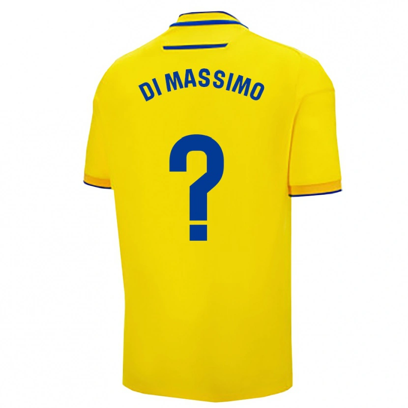 Danxen Niño Camiseta Manuel Di Massimo #0 Amarillo Marino 1ª Equipación 2025/26 La Camisa México