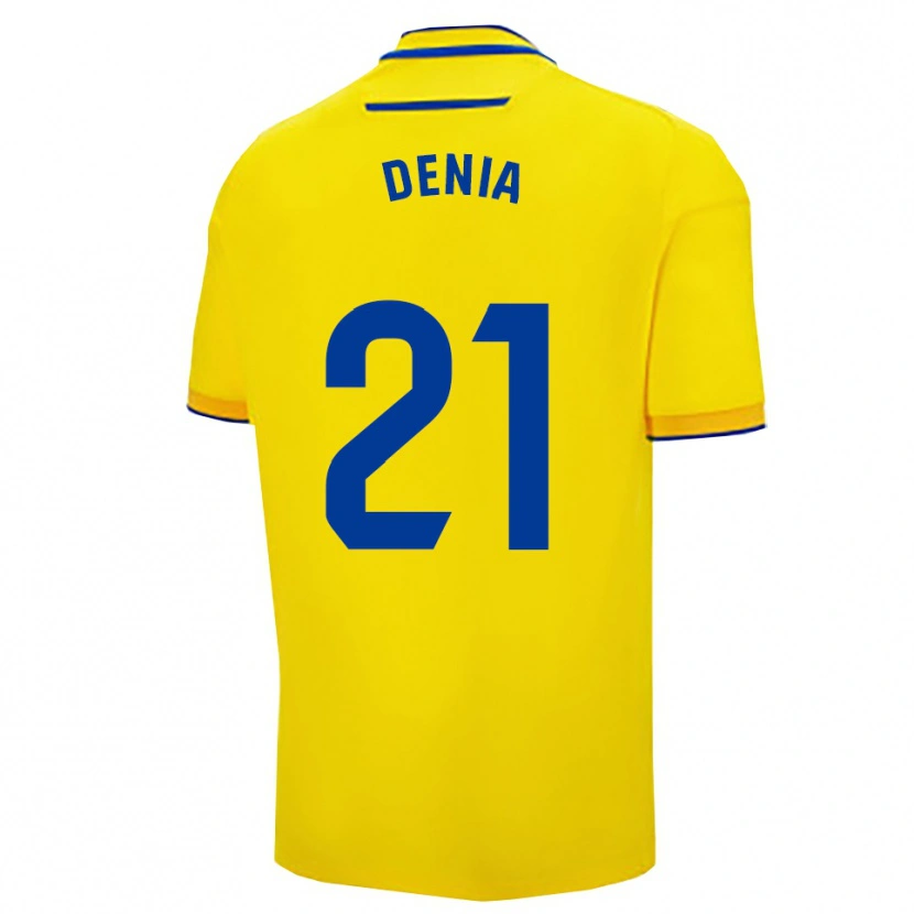 Danxen Niño Camiseta Marcos Denia #21 Amarillo Marino 1ª Equipación 2025/26 La Camisa México