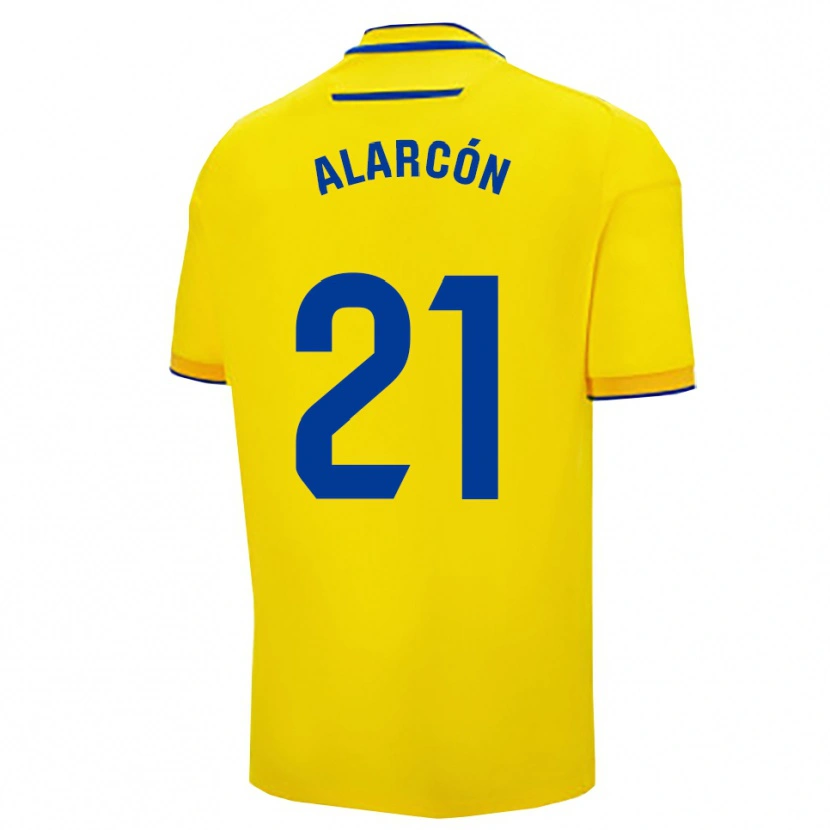 Danxen Niño Camiseta Tomás Alarcón #21 Amarillo Marino 1ª Equipación 2025/26 La Camisa México