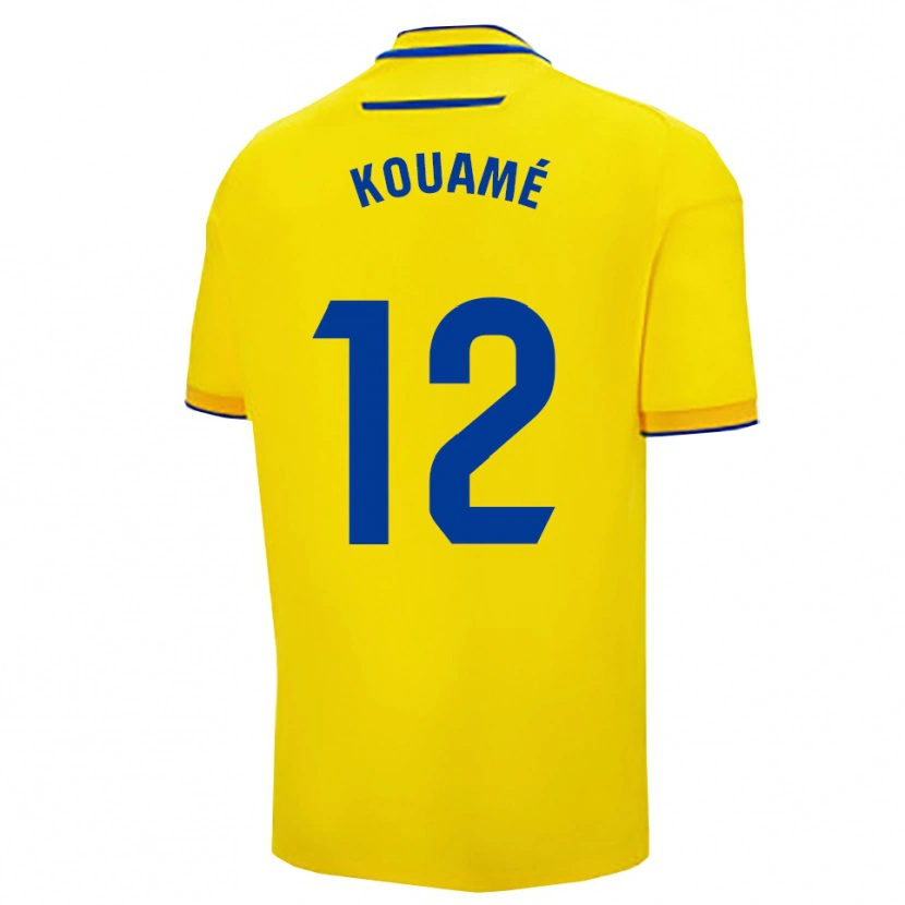 Danxen Niño Camiseta Rominigue Kouamé #12 Amarillo Marino 1ª Equipación 2025/26 La Camisa México