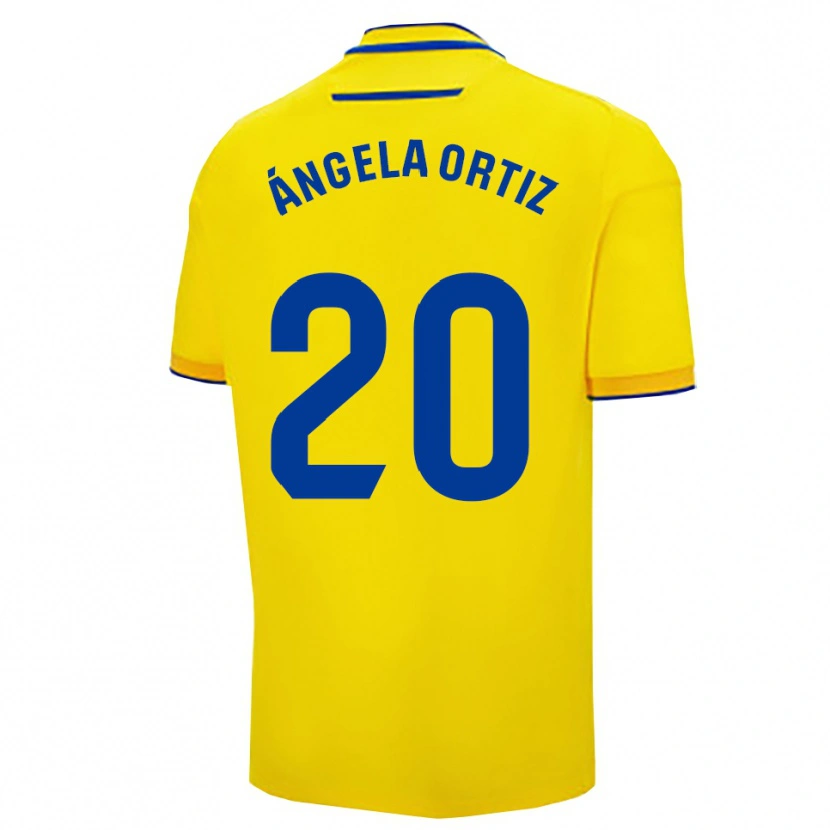 Danxen Niño Camiseta Ángela Gema Ortiz Muriel #20 Amarillo Marino 1ª Equipación 2025/26 La Camisa México