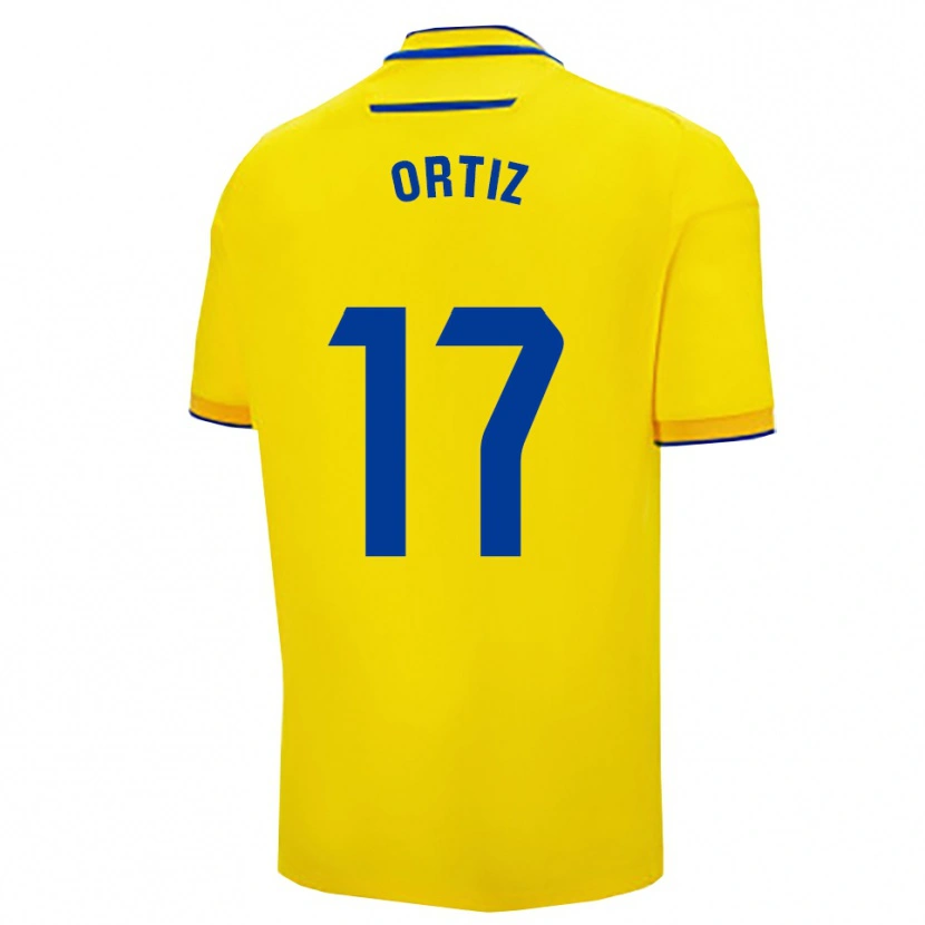 Danxen Niño Camiseta Pablo Ortiz #17 Amarillo Marino 1ª Equipación 2025/26 La Camisa México