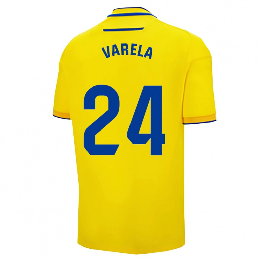 Danxen Niño Camiseta Brandon Varela #24 Amarillo Marino 1ª Equipación 2025/26 La Camisa México