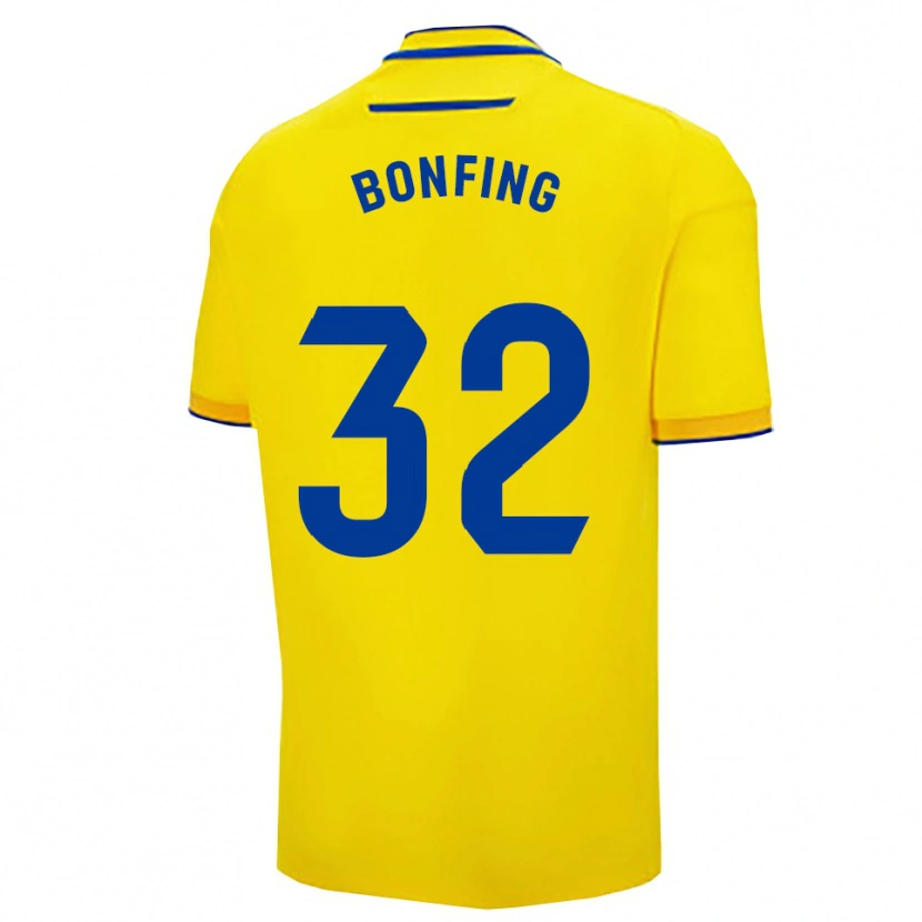 Danxen Niño Camiseta Boubacar Bonfing #32 Amarillo Marino 1ª Equipación 2025/26 La Camisa México