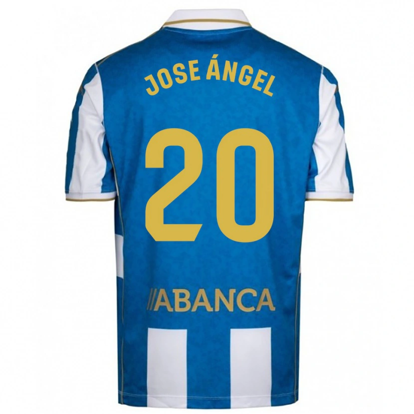 Danxen Niño Camiseta José Ángel Jurado #20 Blanco Azul 1ª Equipación 2025/26 La Camisa México