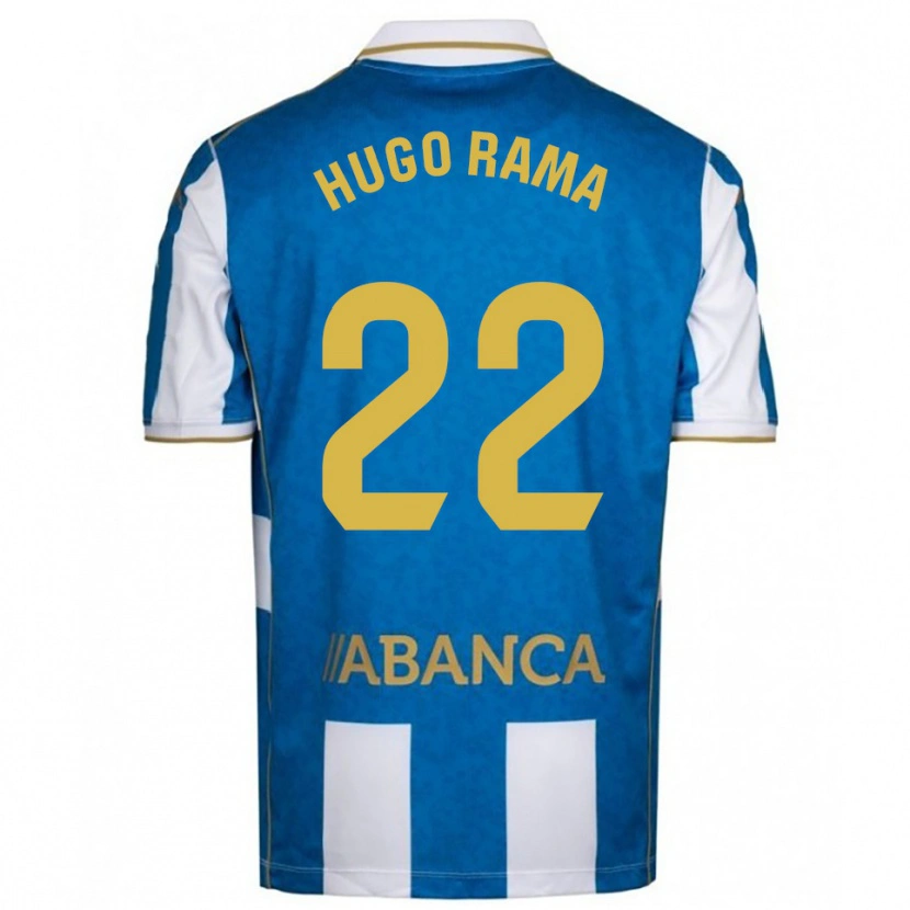 Danxen Niño Camiseta Hugo Rama #22 Blanco Azul 1ª Equipación 2025/26 La Camisa México