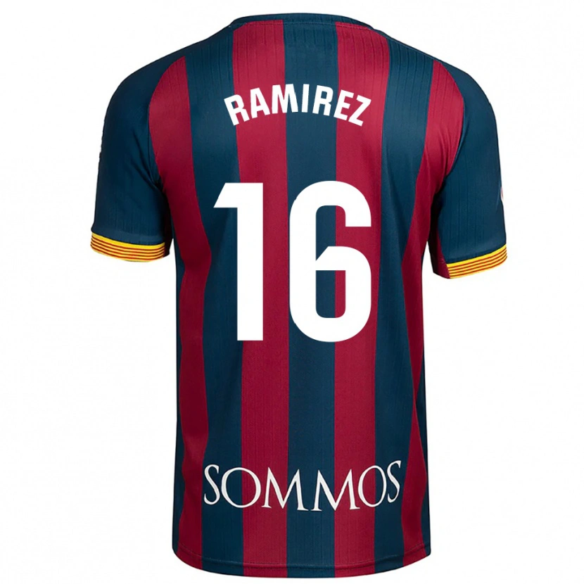 Danxen Niño Camiseta Vanesa Ramírez #16 Azul Marino Rojo 1ª Equipación 2025/26 La Camisa México