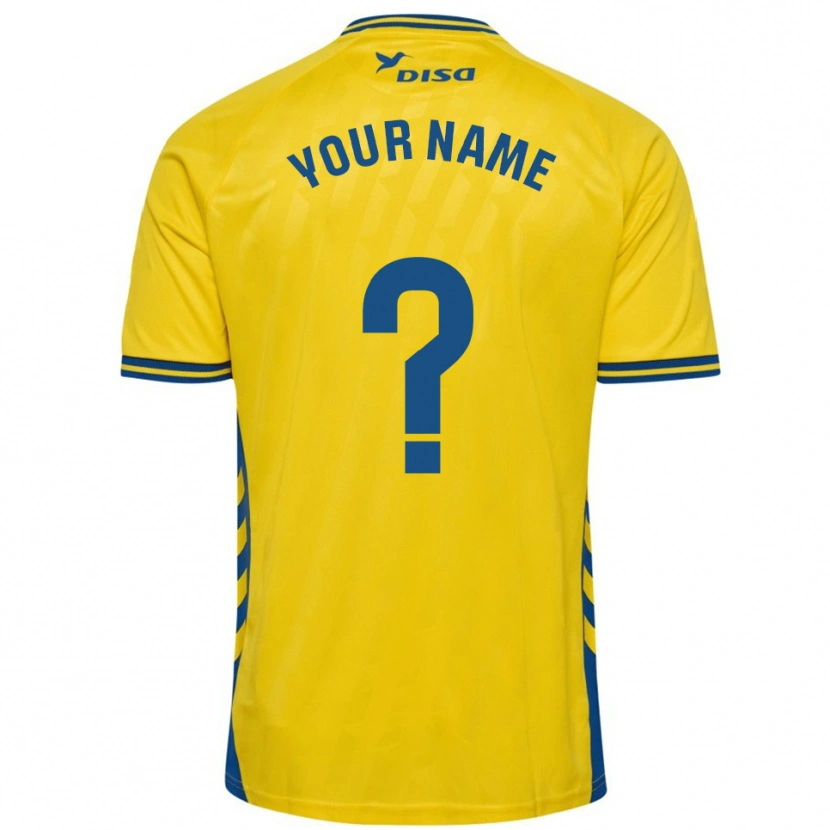 Danxen Niño Camiseta Su Nombre #0 Amarillo Azul 1ª Equipación 2025/26 La Camisa México