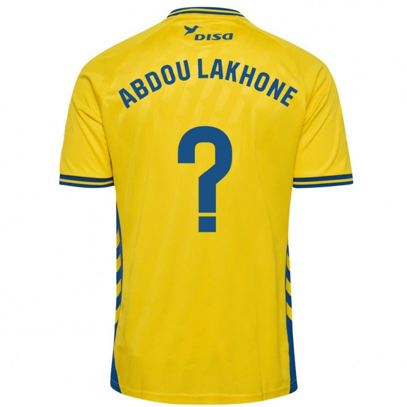 Danxen Niño Camiseta Pape Abdou Lakhone #0 Amarillo Azul 1ª Equipación 2025/26 La Camisa México