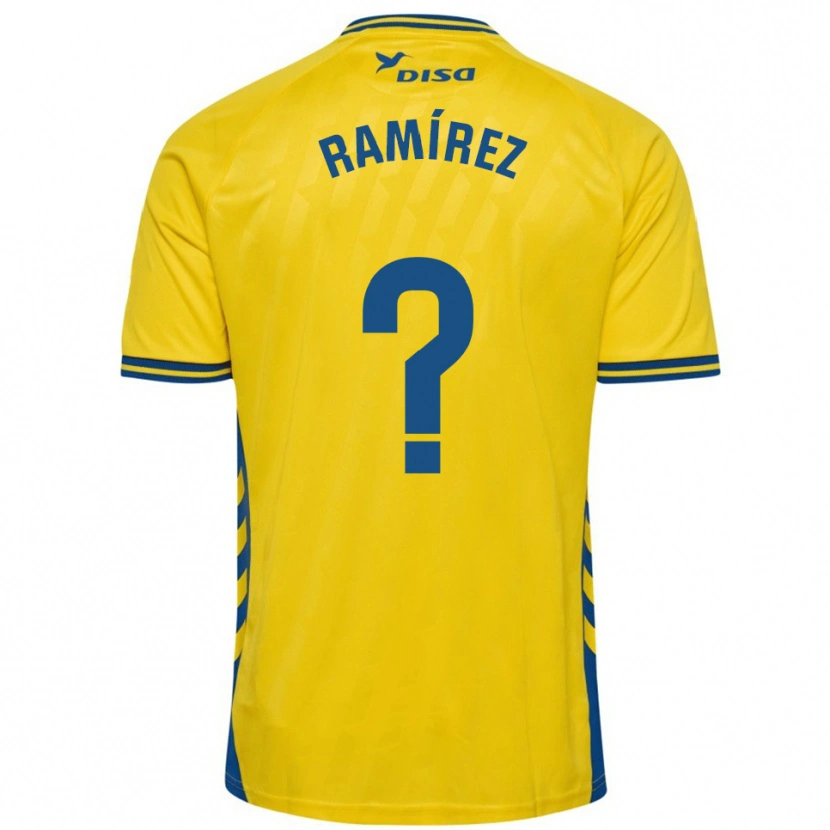 Danxen Niño Camiseta Daniel Ramírez #0 Amarillo Azul 1ª Equipación 2025/26 La Camisa México