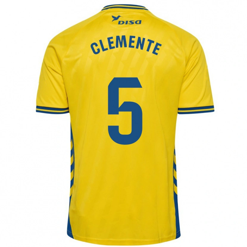 Danxen Niño Camiseta Enrique Clemente #5 Amarillo Azul 1ª Equipación 2025/26 La Camisa México
