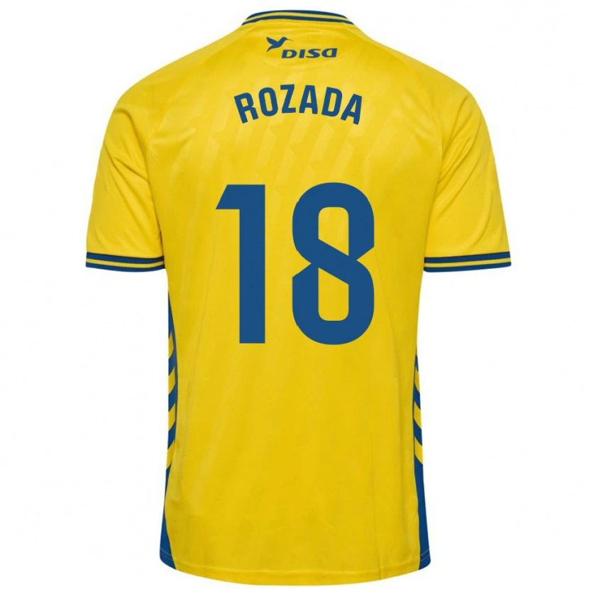 Danxen Niño Camiseta Viti Rozada #18 Amarillo Azul 1ª Equipación 2025/26 La Camisa México