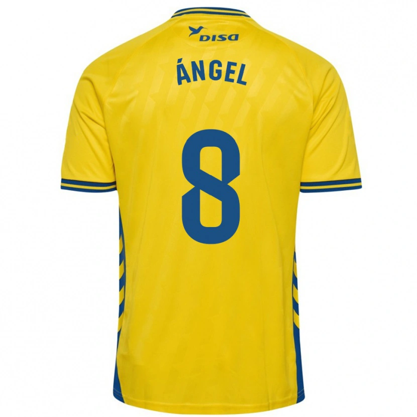 Danxen Niño Camiseta José Ángel #8 Amarillo Azul 1ª Equipación 2025/26 La Camisa México