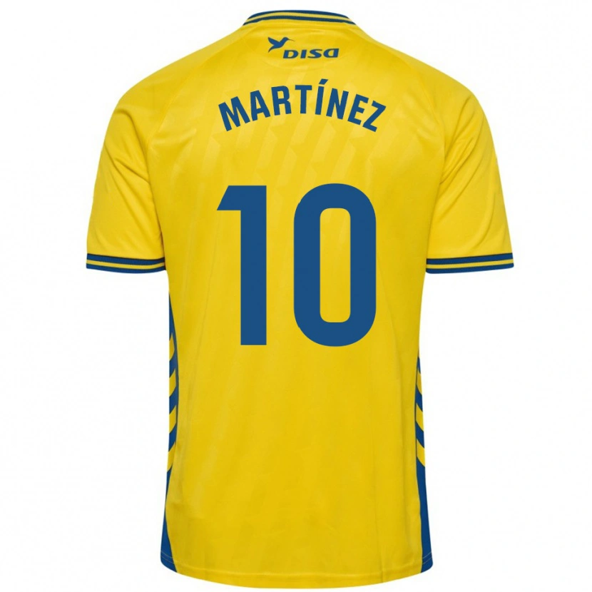Danxen Niño Camiseta Javi Martínez #10 Amarillo Azul 1ª Equipación 2025/26 La Camisa México