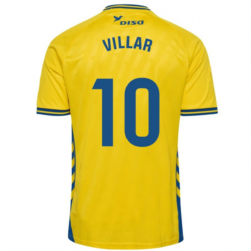 Danxen Niño Camiseta Andy Villar #10 Amarillo Azul 1ª Equipación 2025/26 La Camisa México