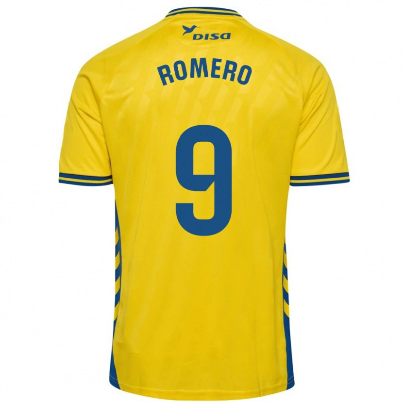 Danxen Niño Camiseta Elías Romero #9 Amarillo Azul 1ª Equipación 2025/26 La Camisa México
