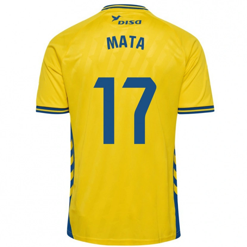 Danxen Niño Camiseta Jaime Mata #17 Amarillo Azul 1ª Equipación 2025/26 La Camisa México