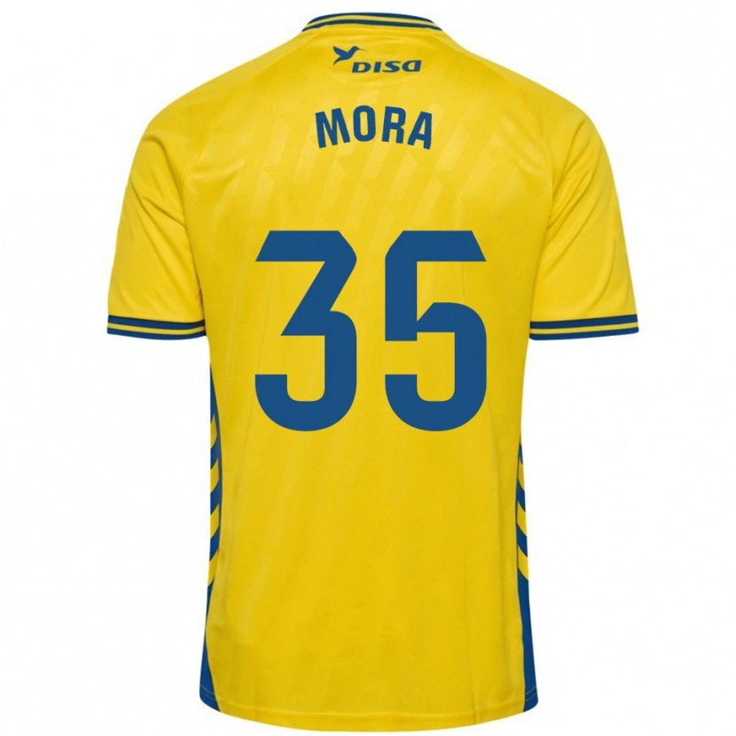 Danxen Niño Camiseta Israel Mora #35 Amarillo Azul 1ª Equipación 2025/26 La Camisa México