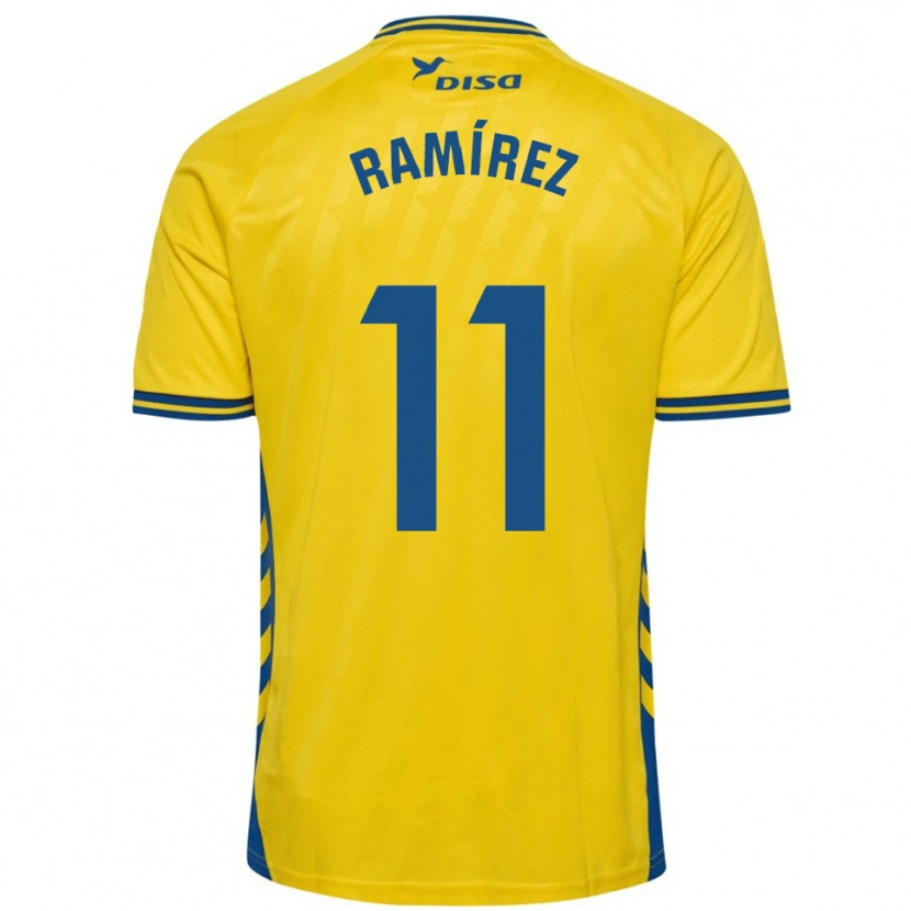 Danxen Niño Camiseta Benito Ramírez #11 Amarillo Azul 1ª Equipación 2025/26 La Camisa México