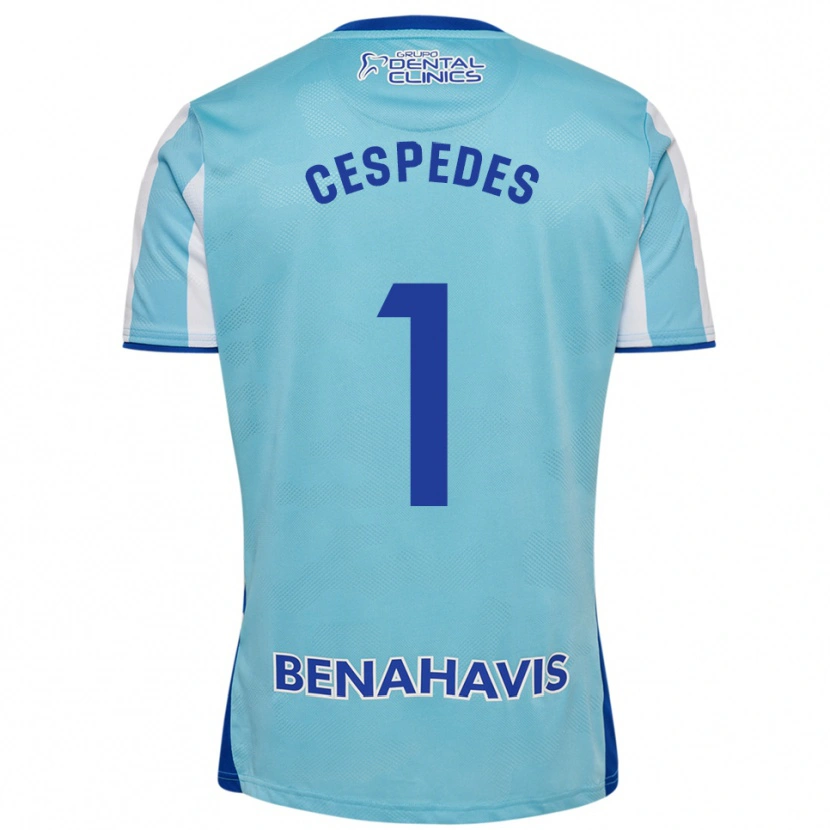 Danxen Niño Camiseta Andrés Céspedes #1 Celeste Blanco 1ª Equipación 2025/26 La Camisa México