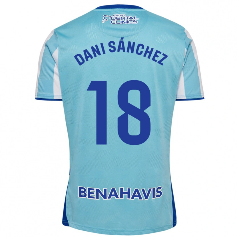 Danxen Niño Camiseta Dani Sánchez #18 Celeste Blanco 1ª Equipación 2025/26 La Camisa México