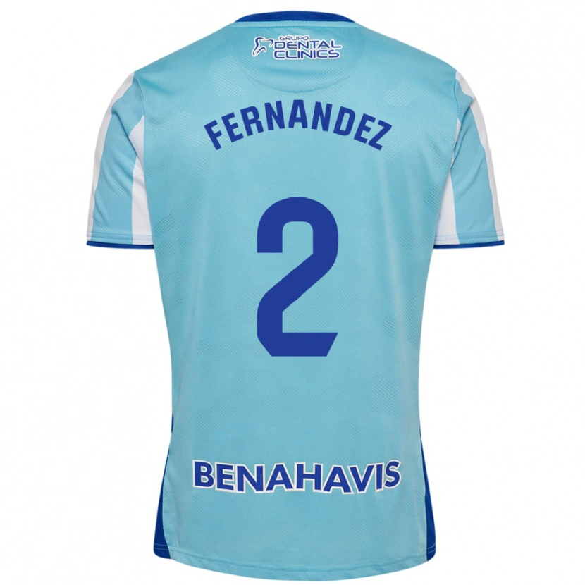 Danxen Niño Camiseta Aron Neqach Fernández #2 Celeste Blanco 1ª Equipación 2025/26 La Camisa México