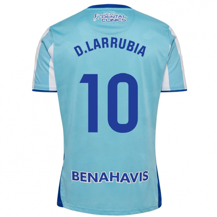 Danxen Niño Camiseta David Larrubia #10 Celeste Blanco 1ª Equipación 2025/26 La Camisa México