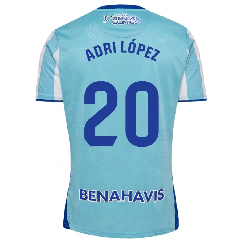 Danxen Niño Camiseta Adri López #20 Celeste Blanco 1ª Equipación 2025/26 La Camisa México