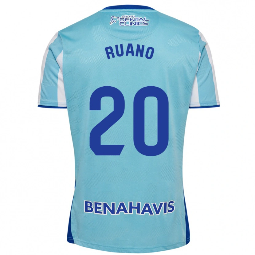 Danxen Niño Camiseta Celia Ruano #20 Celeste Blanco 1ª Equipación 2025/26 La Camisa México