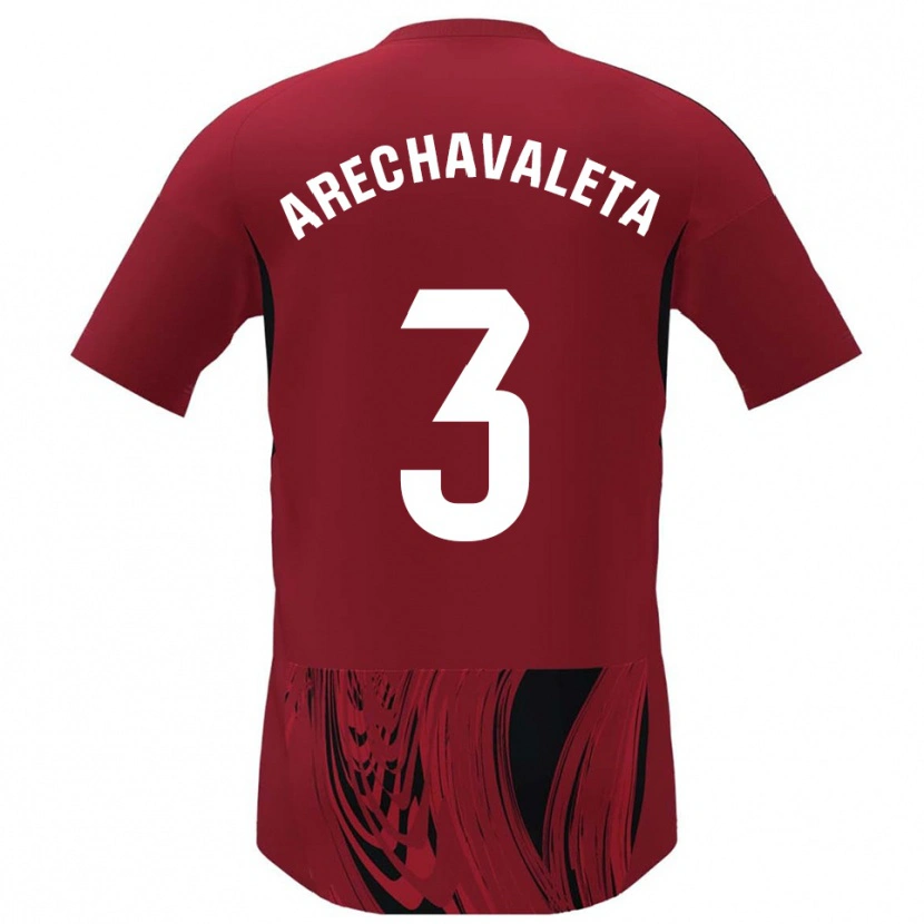 Danxen Niño Camiseta Jorge Arechavaleta #3 Rojo Negro 1ª Equipación 2025/26 La Camisa México